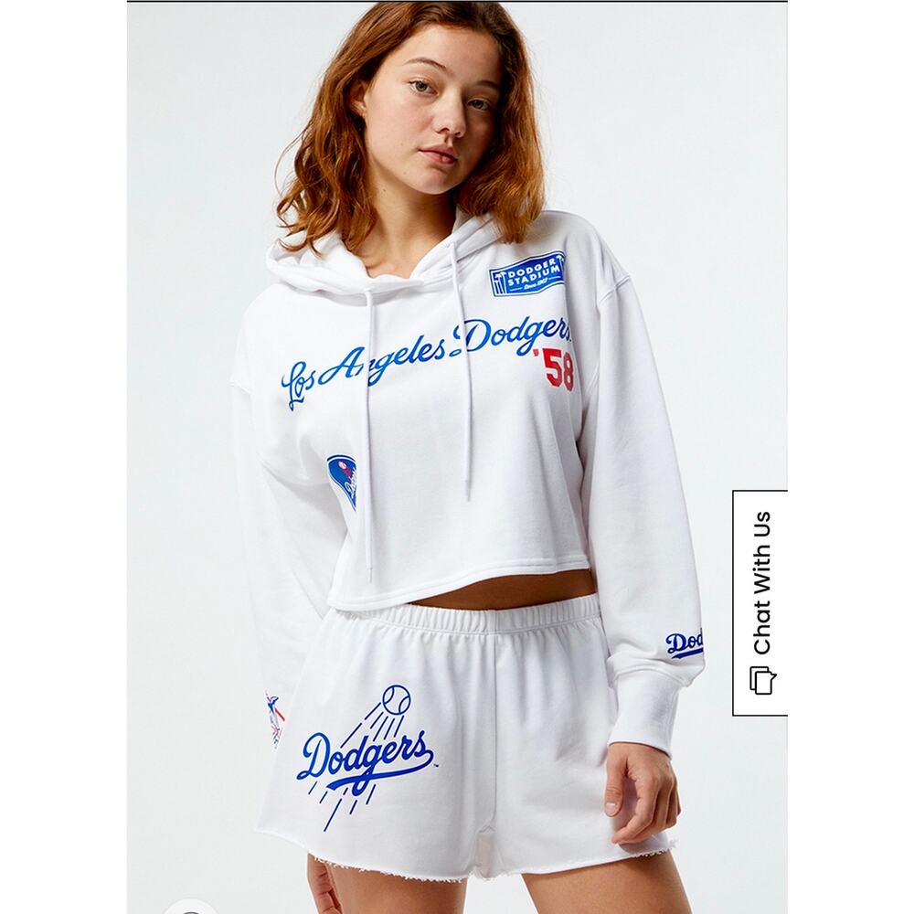 Los Angeles Dodgers SZ S, crop hoodie by The Wild Collective MLB collaboration